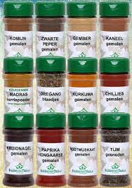 kruiden en specerijen lijst